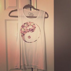 Chaser peace sleeveless t-shirt